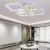 Lustra LED cu telecomanda si cristal NOVA RHOMBA RGB 178W, 6 Patrate, lumina Rece/Calda/Neutra, Dimabila, Crom Lucios ModernLight Concept