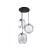 Pendul Luna, 3*E27, Negru, Metal, 8932/3 ModernLight Concept