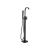 Baterie de Podea cu Cadru Patrat, Alama Sanitara, Negru, CF2036 ModernLight Concept