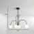 Lustra cu Abajur, Torino, 4xE14, Negru, Metal ModernLight Concept