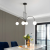 Lustra cu Abajur, Torino, 4xE14, Negru, Metal ModernLight Concept