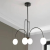 Lustra cu Abajur, Torino, 4xE14, Negru, Metal ModernLight Concept