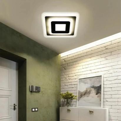 Lustra LED MORNIKA 14W, Diametru 25cm, Patrata, lumina Neutra, Alb ModernLight Concept
