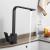 Baterie Bucatarie Monocomanda Pipa Pivotanta Cartus Ceramic Inox Negru Satin Racorduri Kit Fixare Incluse HS002 ModernLight Concept