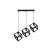 Lustra Forma Cub, STRUKTUR Linear Trio, 3x E27, Negru, Metal ModernLight Concept