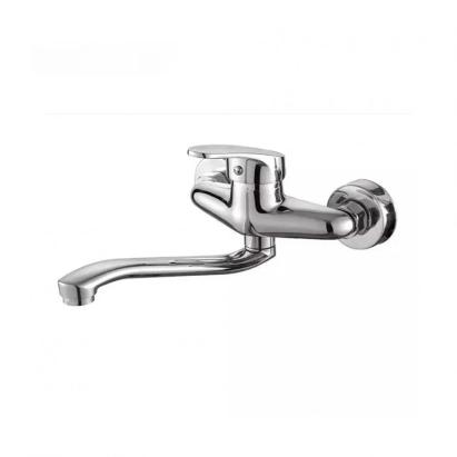 Baterie Bucatarie de Perete cu Pipa Rotativa, Aliaj, Crom, PM018 ModernLight Concept