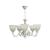 Lustra VINTAGE, tip Pendul cu brate, COTTAGE, Circulara, 5xE27, Sticla si Metal, Alb ModernLight Concept