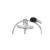 Baterie Dus, Compozit Metal, Crom, CD000 ModernLight Concept