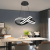 Lustra LED suspendata cu telecomanda INFINITY LOOP 92W, lumina Rece/Calda/Neutra, Dimabila, Negru, Inaltime Reglabila ModernLight Concept