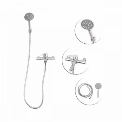 Baterie Baie cu Para de Dus, Inox SUS304, Satinat, LY010 ModernLight Concept