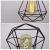 Lustra Forma Diamant, STRUKTUR, 3xE27, Negru, Metal ModernLight Concept