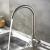 Baterie Bucatarie Monocomanda Pipa Pivotanta Cartus Ceramic Inox Satinat Racorduri Kit Fixare Incluse CF001 ModernLight Concept