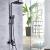 Coloana de dus, Inox, Para Patrata, Efect Ploaie, 3 Functii, Montare Pe Perete, Negru Satin, Accesorii Incluse, HS007 ModernLight Concept