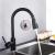 Baterie Bucatarie cu Dus Extractibil, Inox SUS304, Negru, HS003 ModernLight Concept