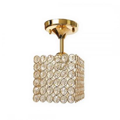 Lustra Catrina Cristal, 1 x E27, Patrat, Auriu ModernLight Concept