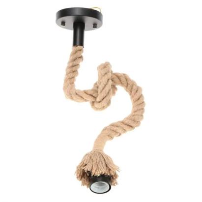 Lustra Vintage Harper, 1xE27, Rustic Barn, Sfoara si Metal, 92cm, Negru ModernLight Concept