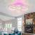 Lustra LED cu telecomanda si cristal NOVA ROTONDA RGB 86W, 4 Cercuri, lumina Rece/Calda/Neutra, Dimabila, Alb ModernLight Concept