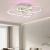 Lustra LED cu telecomanda si cristal NOVA ROTONDA RGB 152W, 6 Cercuri, lumina Rece/Calda/Neutra, Dimabila, Crom Lucios ModernLight Concept
