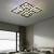 Lustra LED cu telecomanda si cristal QUADRIA SUPREMO RGB 198W, 8 Patrate, lumina Rece/Calda/Neutra, Dimabila, Crom Lucios ModernLight Concept