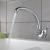 Baterie Bucatarie Crom Lucios LB00C, Pipa Lebada Pivotanta, Cartus Ceramic, Set Complet cu Racorduri si Sistem de Fixare ModernLight Concept