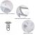 Lustra LED cu telecomanda LILY 44W, 3 Elemente, lumina Rece/Calda/Neutra, Dimabila, Alb ModernLight Concept