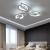 Lustra LED cu telecomanda LILY 44W, 3 Elemente, lumina Rece/Calda/Neutra, Dimabila, Alb ModernLight Concept