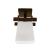 Lustra Cala, 1 x E27, Maro cu Alb, Lemn si Sticla ModernLight Concept
