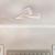 Lustra LED cu telecomanda LOTUS 34W, 3 Petale, lumina Rece/Calda/Neutra, Dimabila, Alb ModernLight Concept