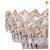 Candelabru Cristal WINDSOR Nobile 5xE14, Diametru 40cm, Auriu Lucios, Inaltime Reglabila ModernLight Concept