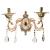 Aplica Nicholas, 2*E14, Lila cu Auriu, Metal si Cristal ModernLight Concept