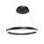 Lustra LED suspendata cu telecomanda ANINA 33W, 1 Cerc, lumina Rece/Calda/Neutra, Dimabila, Negru, Inaltime Reglabila ModernLight Concept