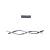 Lustra LED suspendata cu telecomanda FLUX 80W, lumina Rece/Calda/Neutra, Dimabila, Negru, Inaltime Reglabila ModernLight Concept