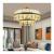 Candelabru LED Pollux cu Telecomanda, 300W, Diametru 75cm Auriu, Cristal, Dimabila ModernLight Concept
