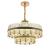 Candelabru LED Pollux cu Telecomanda, 300W, Diametru 75cm Auriu, Cristal, Dimabila ModernLight Concept