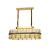 Candelabru LED Pollux cu Telecomanda, 156W, Diametru 80cm, Auriu, Cristal, Dimabila ModernLight Concept