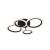 Lustra LED cu telecomanda BETTY 44W, 4 Cercuri, lumina Rece/Calda/Neutra, Dimabila, Negru ModernLight Concept