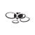 Lustra LED cu telecomanda BETTY 44W, 4 Cercuri, lumina Rece/Calda/Neutra, Dimabila, Negru ModernLight Concept