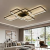 Lustra LED cu telecomanda AXIS 96W, 3 Elemente, lumina Rece/Calda/Neutra, Dimabila, Negru ModernLight Concept