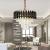 Candelabru Cristal VERSAILLES Nobile 4xE14, Diametru 40cm, Auriu Lucios si Negru, Inaltime Reglabila ModernLight Concept
