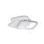 Lustra LED cu cristal ANASTASIA 17W, Diametru 30cm, lumina Rece/Calda/Neutra, Alb ModernLight Concept