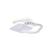 Lustra LED cu cristal ANASTASIA 17W, Diametru 30cm, lumina Rece/Calda/Neutra, Alb ModernLight Concept