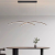 Lustra LED cu telecomanda STUDIO GILDIS, 30W, lumina Rece/Calda/Neutra, Dimabila, Negru ModernLight Concept