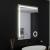 Oglinda LED Rectangulara, 60x80cm, Precision MotionGlow Marcello, Sistem Dezaburire, Ceas & Termometru, Lupa Cosmetica, Dimabila ModernLight Concept