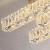 Lustra LED cu telecomanda si cristal PRISCILA 80W, 4 Elemente, Liniara, lumina Rece/Calda/Neutra, Dimabila, Crom Lucios ModernLight Concept