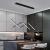 Lustra LED suspendata cu telecomanda ZIGZAG 48W, lumina Rece/Calda/Neutra, Dimabila, Negru, Inaltime Reglabila ModernLight Concept