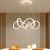 Lustra LED suspendata cu telecomanda INFINITY HALO 138W, lumina Rece/Calda/Neutra, Dimabila, Alb, Inaltime Reglabila ModernLight Concept