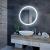 Oglinda LED Rotunda, 50cm, Noxia Touch, Sistem Dezaburire, Dimabila ModernLight Concept