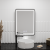 Oglinda LED Rectangulara 90x75cm Edge LUMINOUS Touch Sistem Dezaburire, Rama Neagra ModernLight Concept