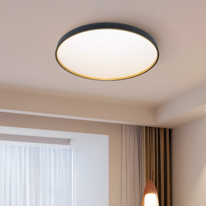 Plafoniera LED Fantas 46W, Rotunda, Abs, Alb si Negru ModernLight Concept
