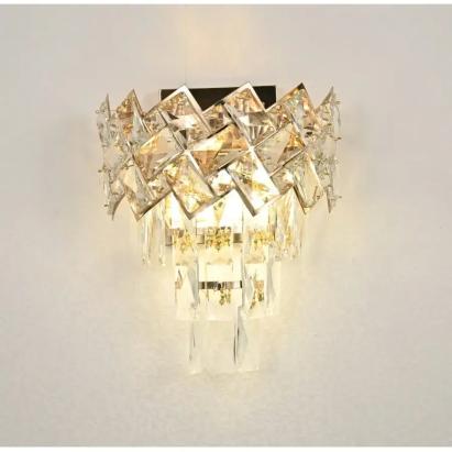 Aplica Cristal Alara 2x E27 Auriu ModernLight Concept